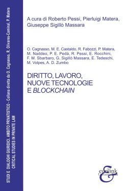 DIRITTO, LAVORO, NUOVE TECNOLOGIE E <em>BLOCKCHAIN</em>